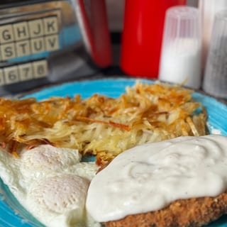 Country Fried Steak With Eggs*