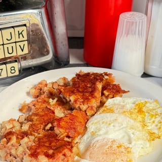 Corned Beef Hash With Eggs*